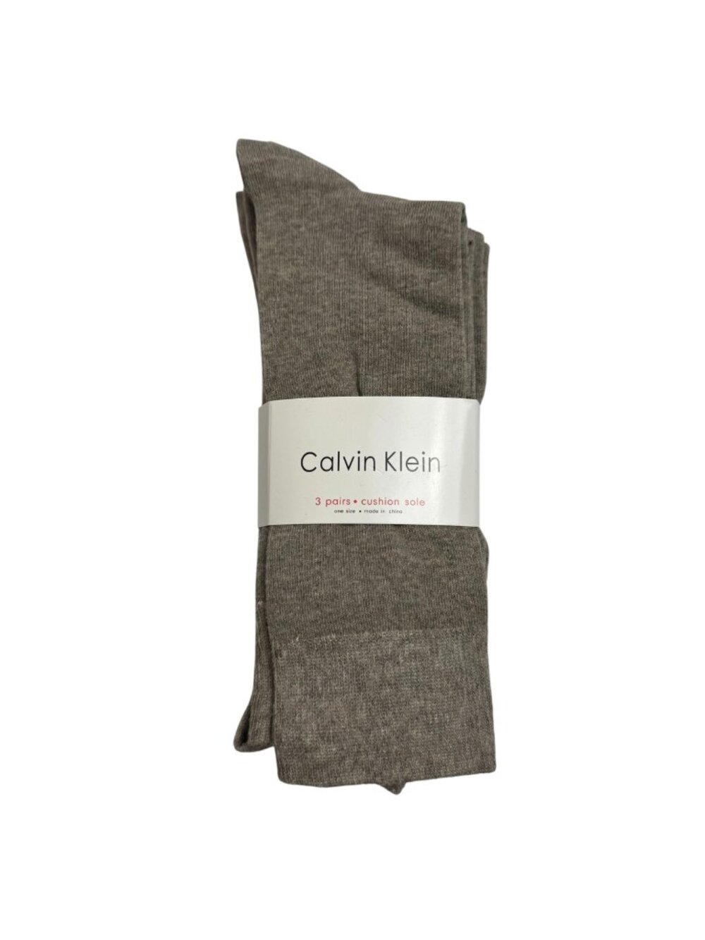 Calvin Klein NEW Dress Socks 3 Pairs Beige Tan Combed Cotton Career Business